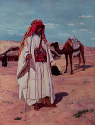 Sir Richard Burton (1821-90) in abiti arabi, 1854